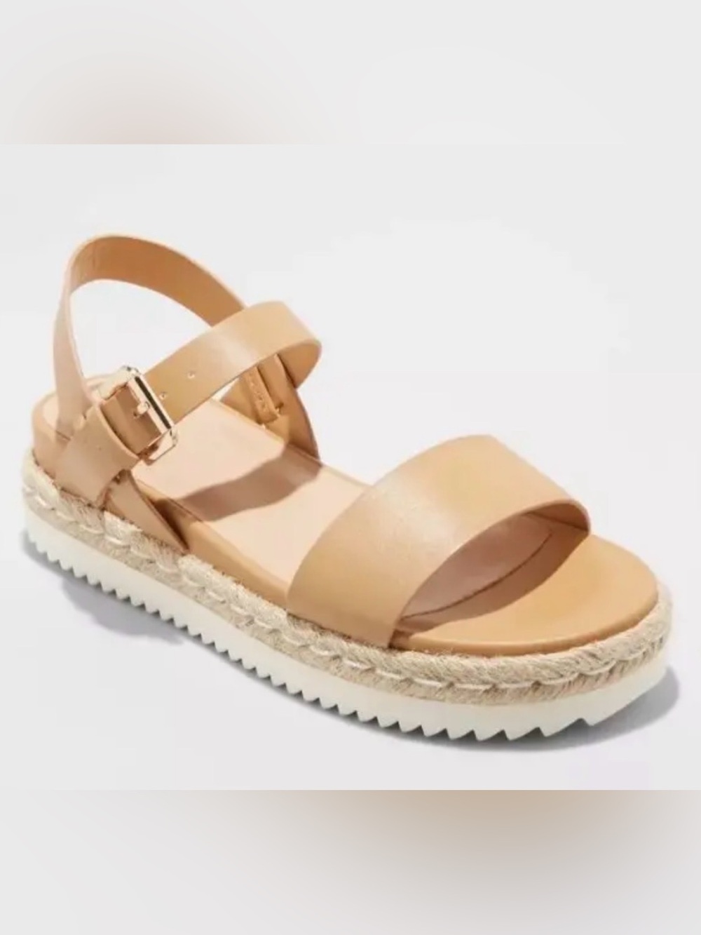 a new day Tan Espadrille Platform Sandals for Women
